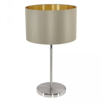 Lampe de table Eglo MASERLO Nickel mat, 1 lumière