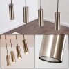 Suspension Zuoz Nickel mat, 4 lumières