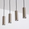 Suspension Zuoz Nickel mat, 4 lumières