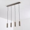 Suspension Zuoz Nickel mat, 4 lumières