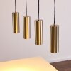 Suspension Zuoz Nickel mat, 4 lumières