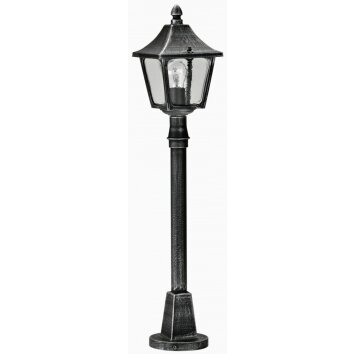 Lampadaire extérieur Albert 4128 Noir, Argenté, 1 lumière