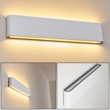 Applique murale d'extérieur Tinglev LED Blanc, 2 lumières