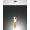 Suspension Fabas Luce Sintesi Nickel brillant, 1 lumière