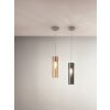 Suspension Fabas Luce Sintesi Nickel brillant, 1 lumière