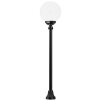 Lampadaire d'extérieur LCD Soltau Noir, 1 lumière