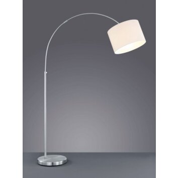 Lampadaire Trio 4611 Acier inoxydable, Nickel mat, 1 lumière