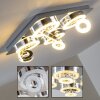 Plafonnier Lakeshore LED Chrome, 8 lumières