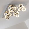 Plafonnier Lakeshore LED Chrome, 8 lumières