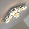 Plafonnier Lakeshore LED Chrome, 8 lumières