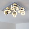 Plafonnier Lakeshore LED Chrome, 8 lumières