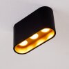 Plafonnier Dalarna LED Noir doré, 1 lumière