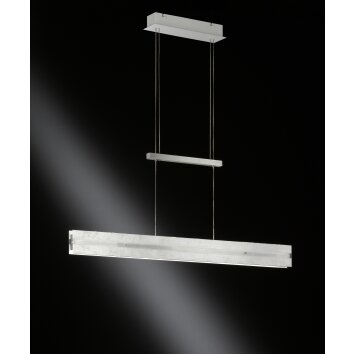 Suspension Wofi ARLON LED Argenté, 2 lumières