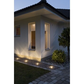 Spot encastrable au sol Konstsmide LED Aluminium, 3 lumières