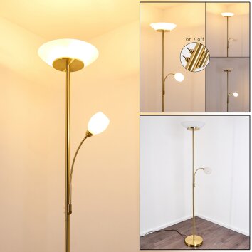 Lampadaire Gismaro Laiton, 3 lumières