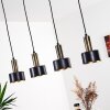 Suspension Pretoria LED Laiton, Noir, 4 lumières