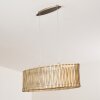 Suspension Timmele Bois clair, 2 lumières