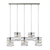 Suspension HOENKOOP Noir, 5 lumières