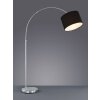 Lampadaire Trio 4611 Acier inoxydable, Nickel mat, 1 lumière