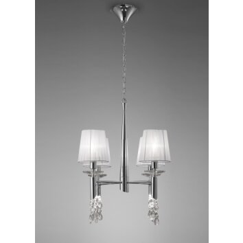 Suspension Mantra TIFFANY Chrome, 4 lumières