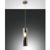 Suspension Fabas Luce Sintesi Nickel brillant, 1 lumière