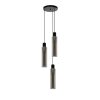 Suspension Lucide ORLANDO Gris, Rouille, 3 lumières