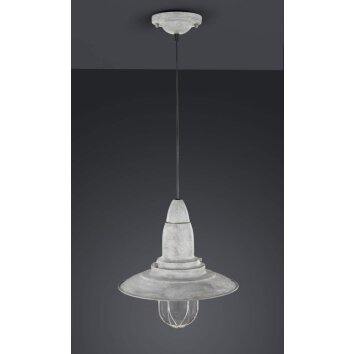 Suspension Trio FISHERMAN Gris, 1 lumière