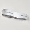 Applique murale Nagold LED Chrome, Nickel mat, 1 lumière