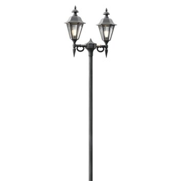 Lampadaire extérieur Konstsmide Pallas Noir, 2 lumières