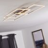 Plafonnier Cheka LED Aluminium, 3 lumières, Télécommandes