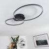 Plafonnier Johsa LED Noir, 2 lumières