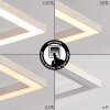 Plafonnier Cheka LED Aluminium, 3 lumières