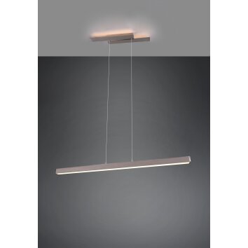 Suspension Trio Belfast LED Nickel mat, 1 lumière