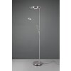 Lampadaire Trio Barrie LED Nickel mat, 2 lumières