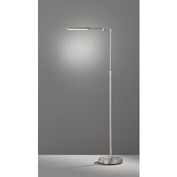 Lampadaire Fischer & Honsel Nami LED Nickel mat, 1 lumière