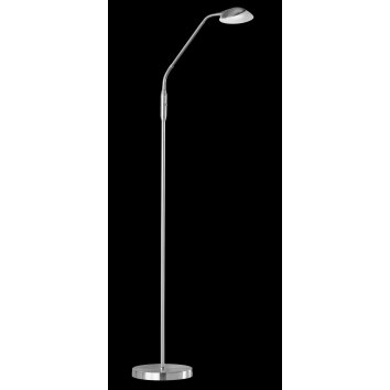 Lampadaire Fischer & Honsel Pool TW LED Nickel mat, 1 lumière, Détecteur de mouvement