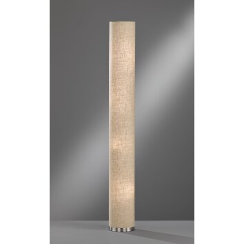 Lampadaire Fischer & Honsel Thor Nickel mat, 4 lumières