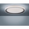 Plafonnier Leuchten-Direkt LOLAsmart_DISC LED Noir, 1 lumière, Télécommandes, Changeur de couleurs