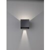 Applique murale Fischer & Honsel Wall LED Noir, 2 lumières