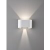 Applique murale Fischer & Honsel Wall LED Blanc, 2 lumières