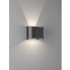 Applique murale Fischer & Honsel Wall LED Noir, 2 lumières