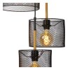 Suspension Lucide BASKETT Noir, 3 lumières