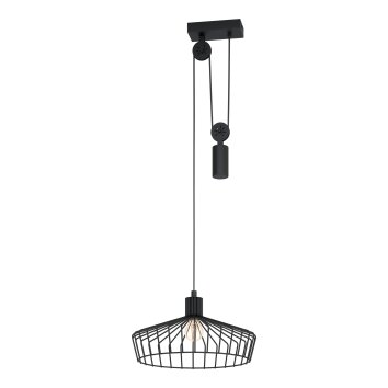 Suspension Eglo WINKWORTH Noir, 1 lumière