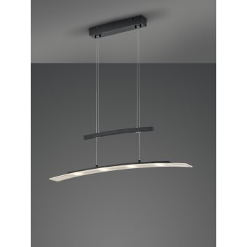 Suspension Reality Samos LED Noir, 4 lumières