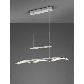 Suspension Reality Ikaria LED Nickel mat, 3 lumières