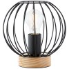 Lampe de table Brilliant SORANA Bois foncé, Noir, 1 lumière