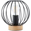 Lampe de table Brilliant SORANA Bois foncé, Noir, 1 lumière