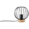 Lampe de table Brilliant SORANA Bois foncé, Noir, 1 lumière