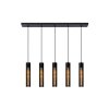 Suspension Lucide LIONEL Noir, 5 lumières