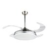 Ventilateur Globo CABRERA LED Nickel mat, 1 lumière, Télécommandes